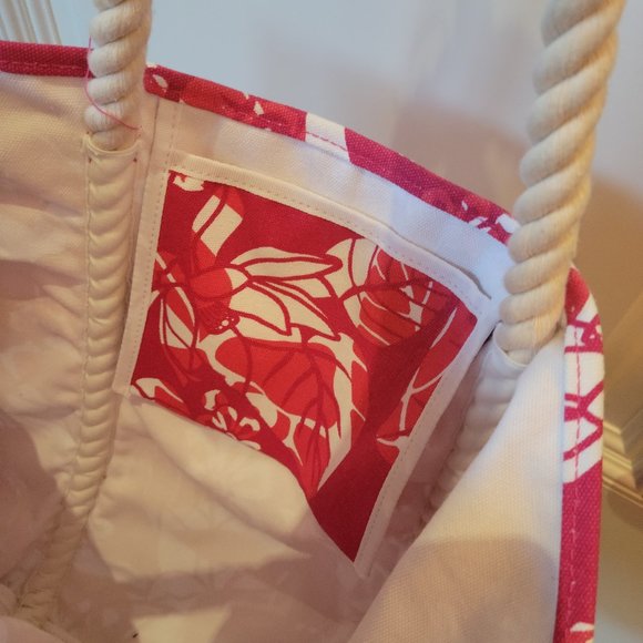 Large Beach Tote with Rope Handles - Picture 4 of 9